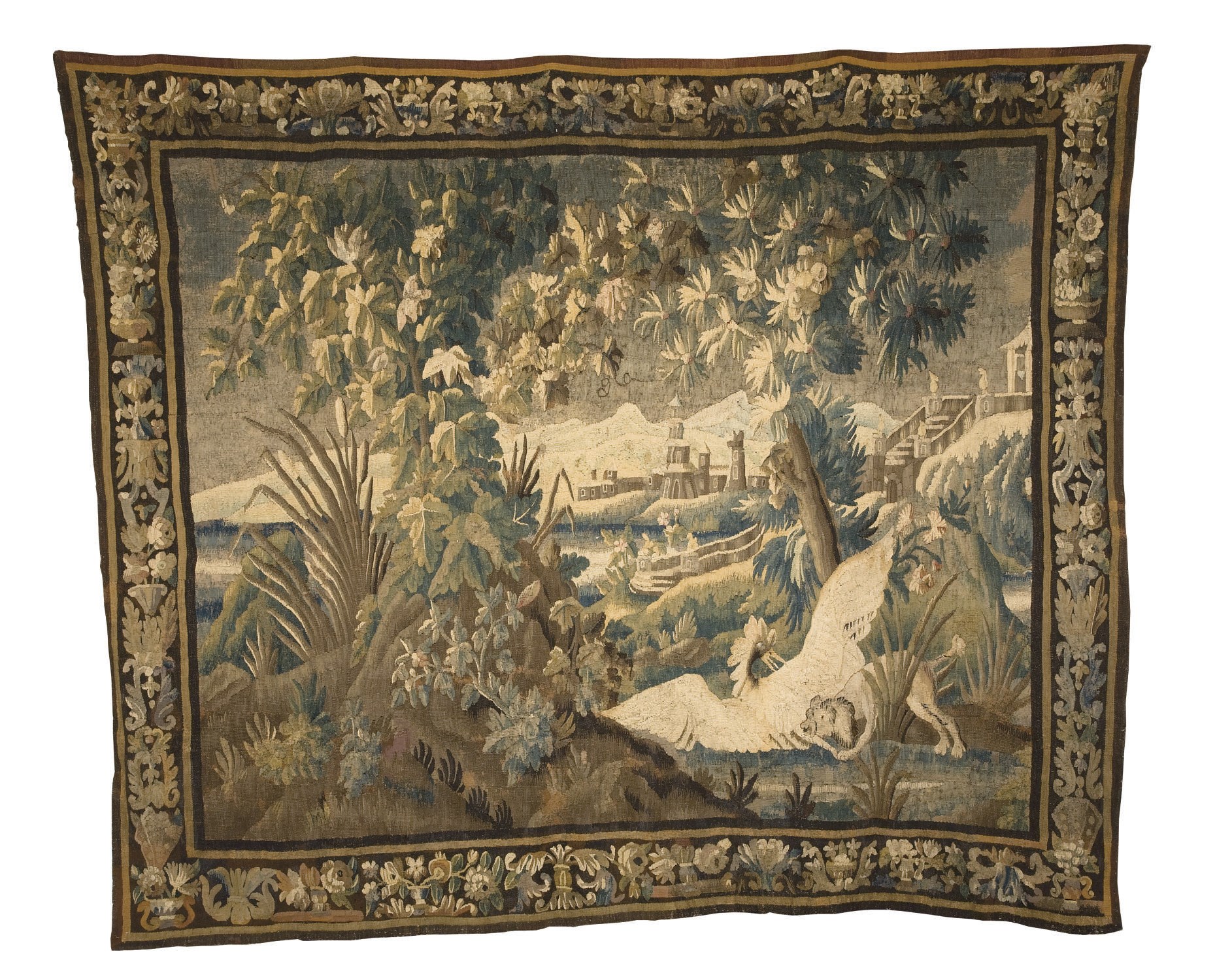 TAPISSERIE VERDURE DE LA PREMIERE MOITIE DU XVIIIEME SIECLE