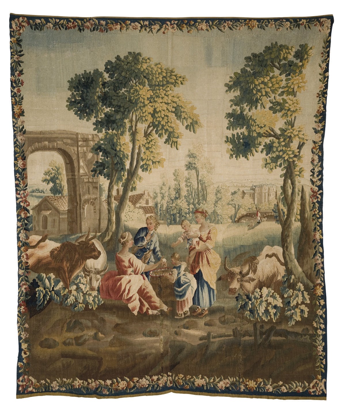 TAPISSERIE DE LA SECONDE MOITIE DU XVIIIEME - PREMIERE MOITIE DU XIXEME SIECLE