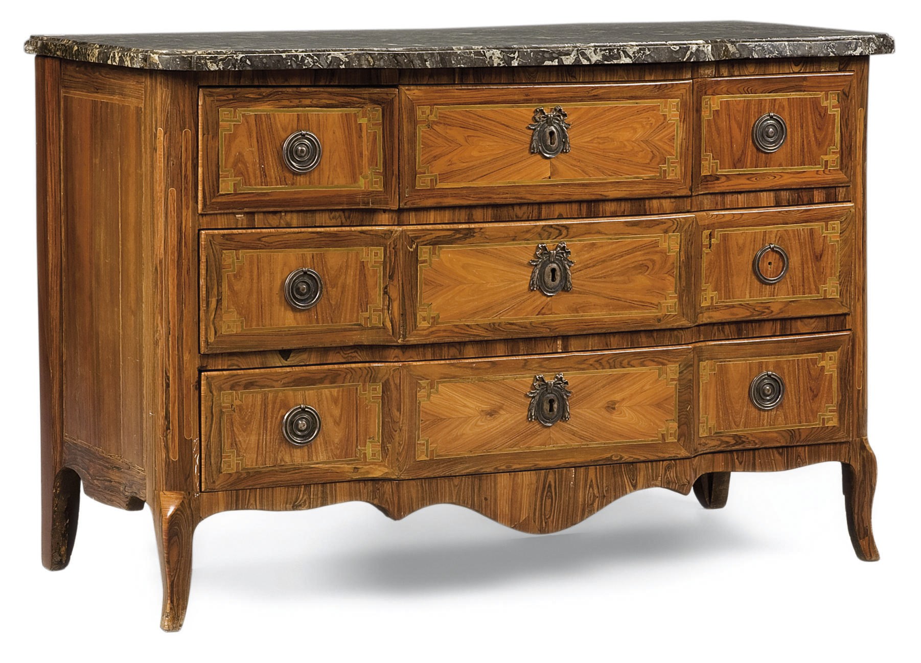 COMMODE A RESSAUT D'EPOQUE LOUIS XVI