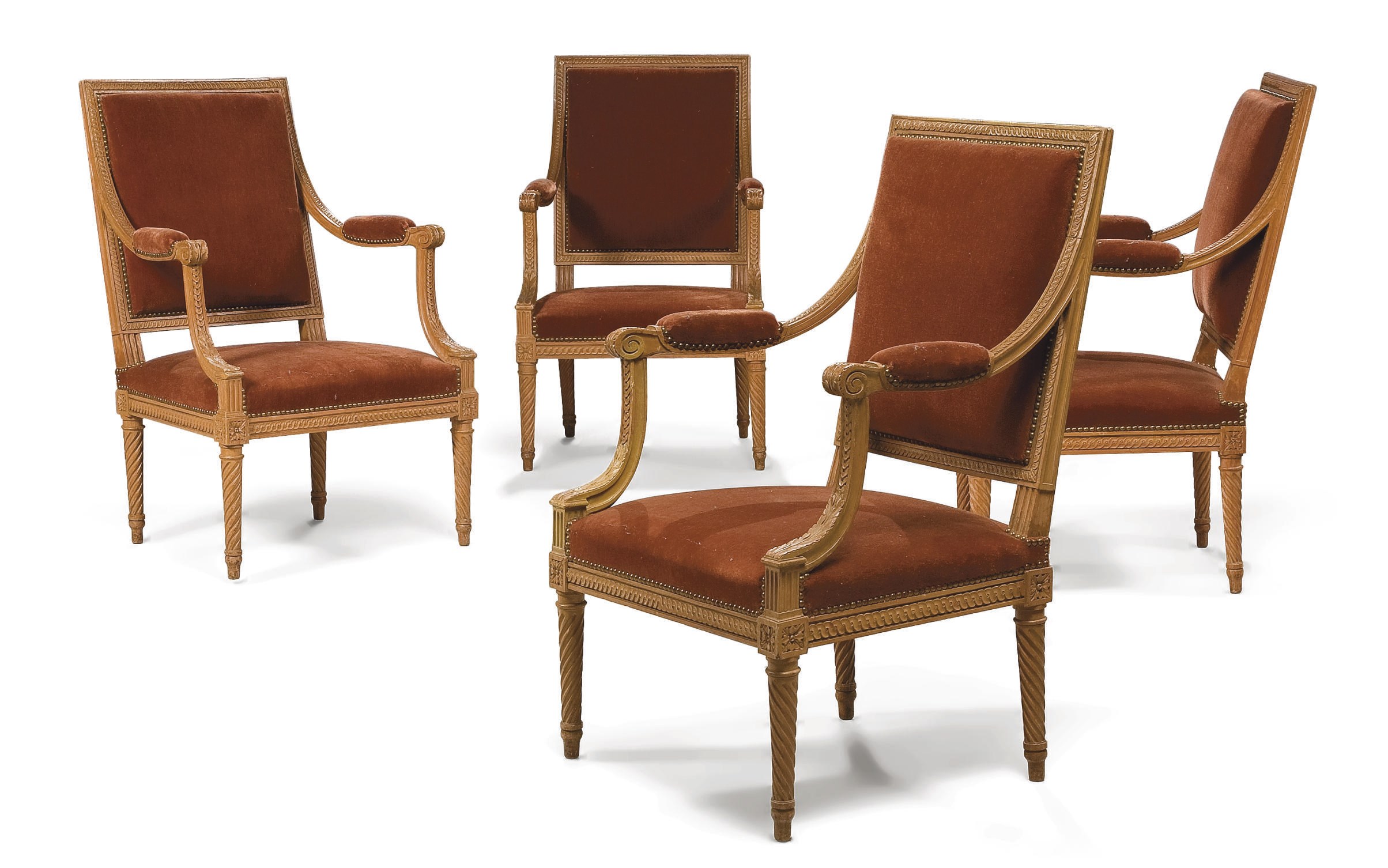SUITE DE QUATRE FAUTEUILS D'EPOQUE LOUIS XVI