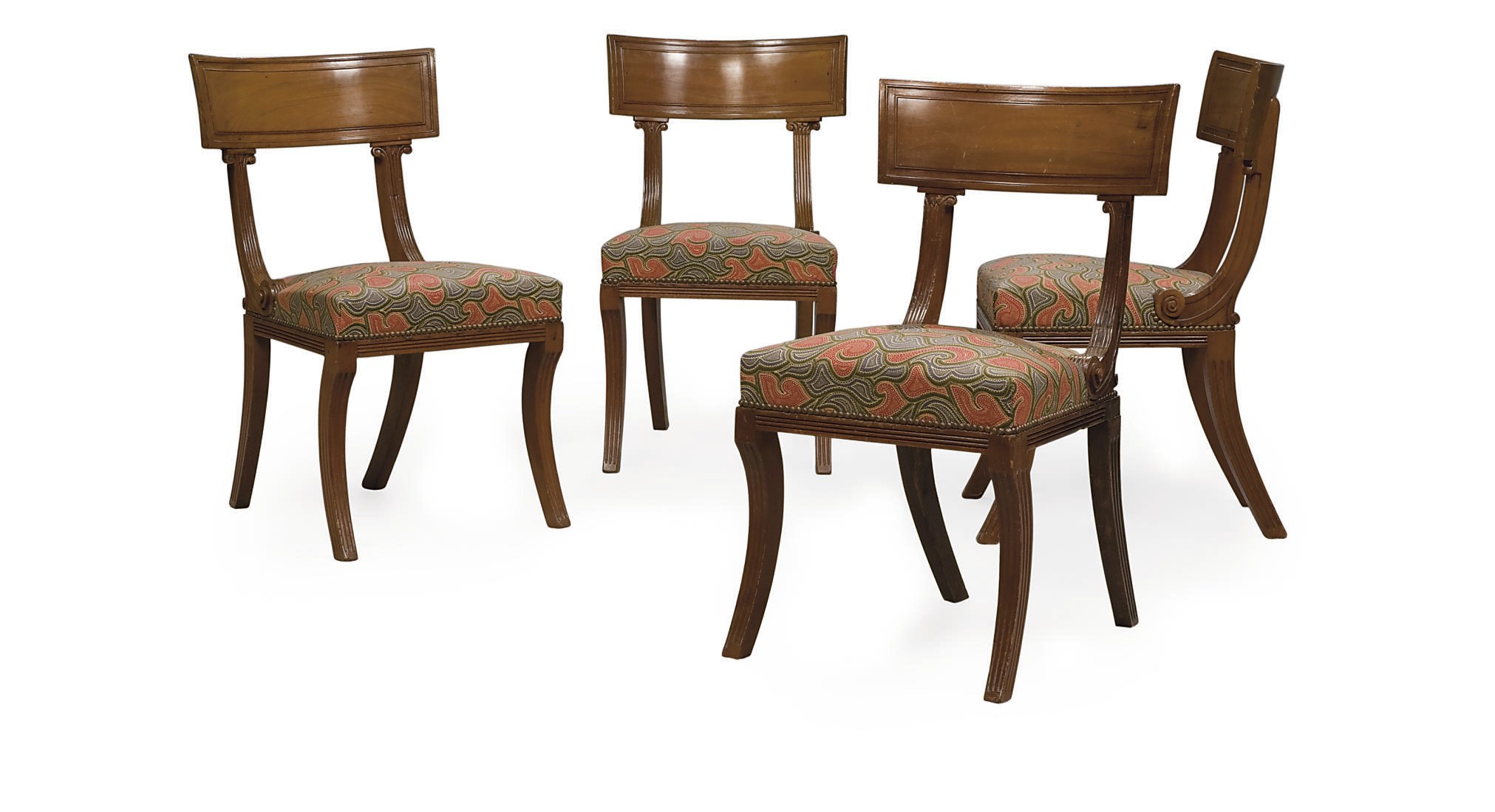 SUITE DE QUATRE CHAISES D'EPOQUE DIRECTOIRE