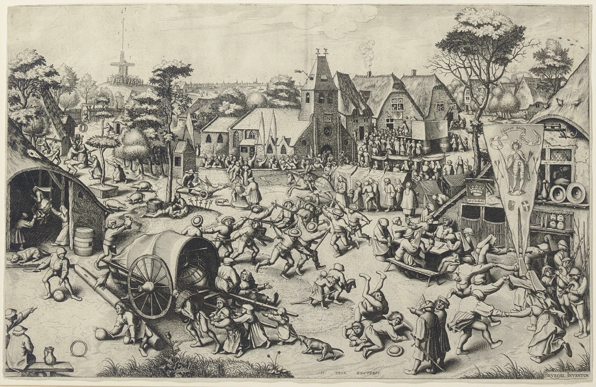 After Pieter Bruegel the Elder (circa 1525-1569) by Jan or Lucas van Doetecum