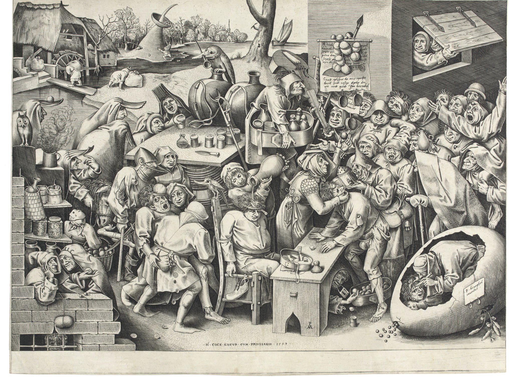 After Pieter Bruegel the Elder (circa 1525-1569) by Pieter van der Heyden (circa 1530 - after 1569)