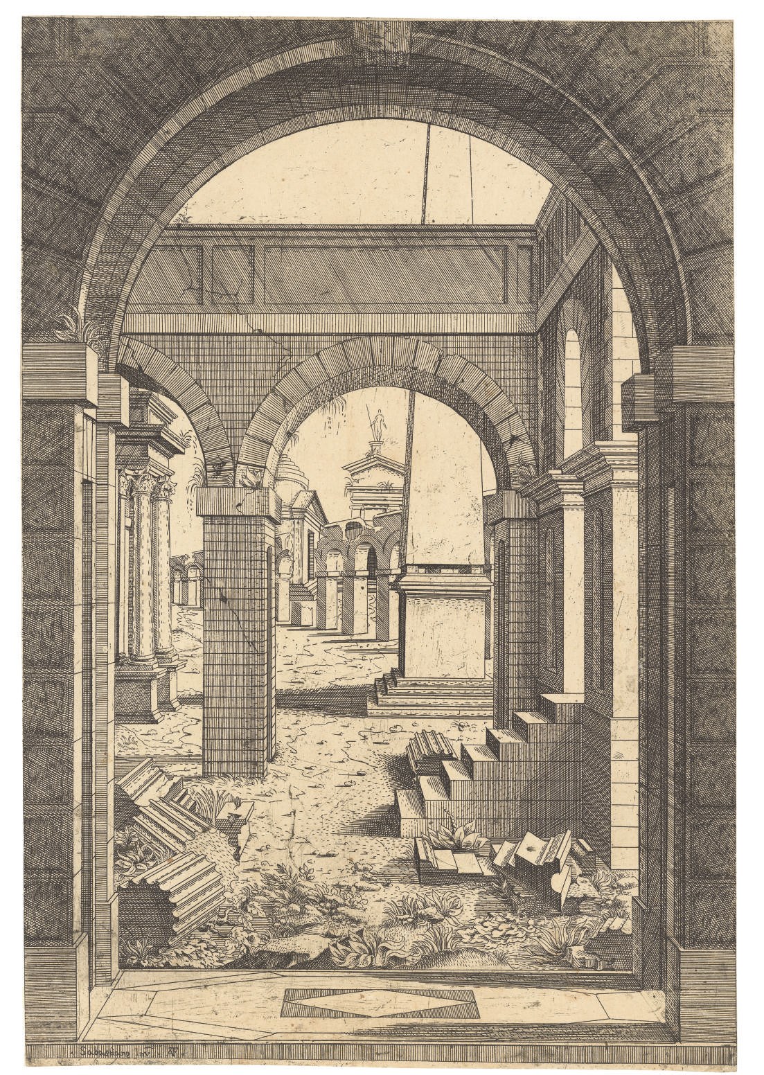 Antonio Fantuzzi (active 1537-1550) after Sebastiano Serlio (1475 - circa 1554)