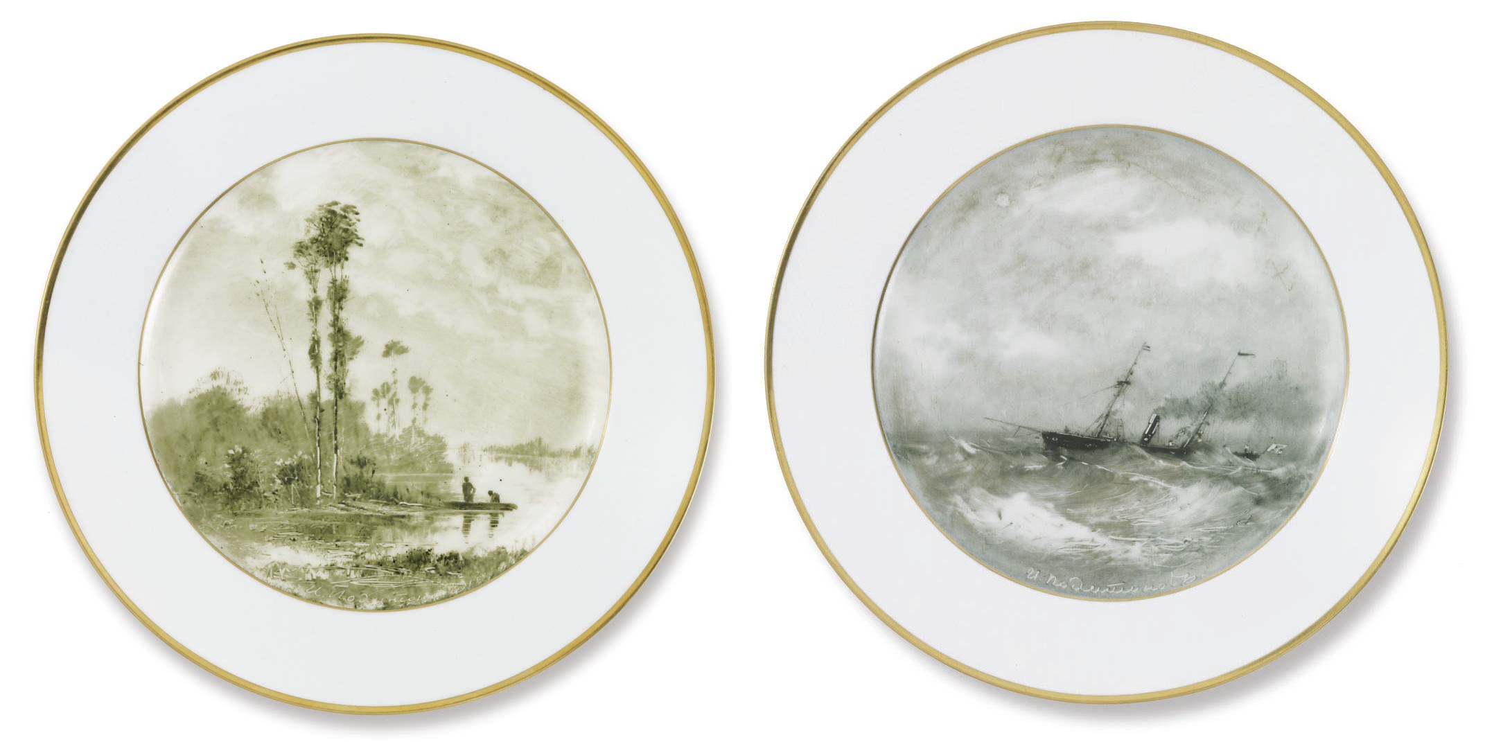 Two Porcelain Plates