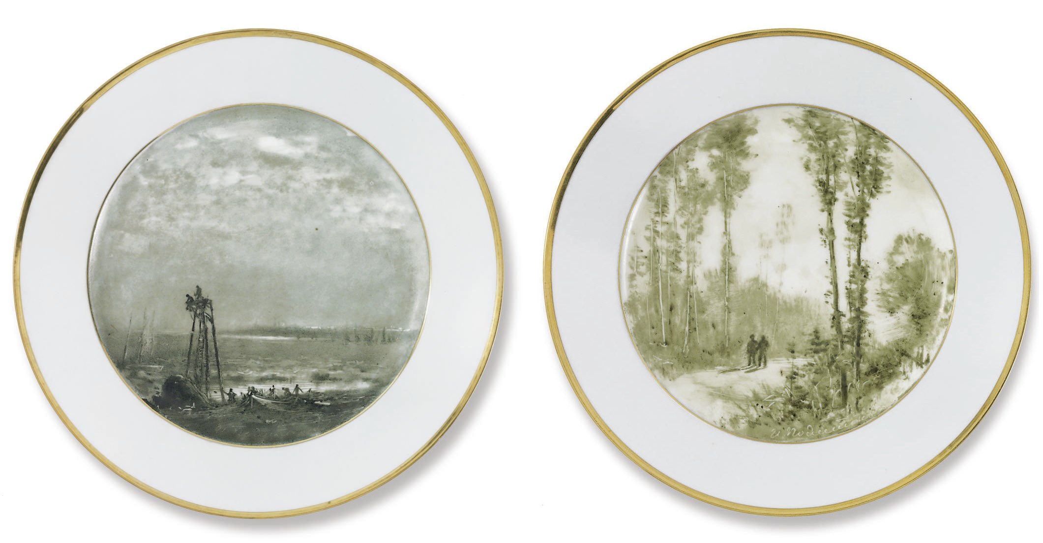 Two Porcelain Plates