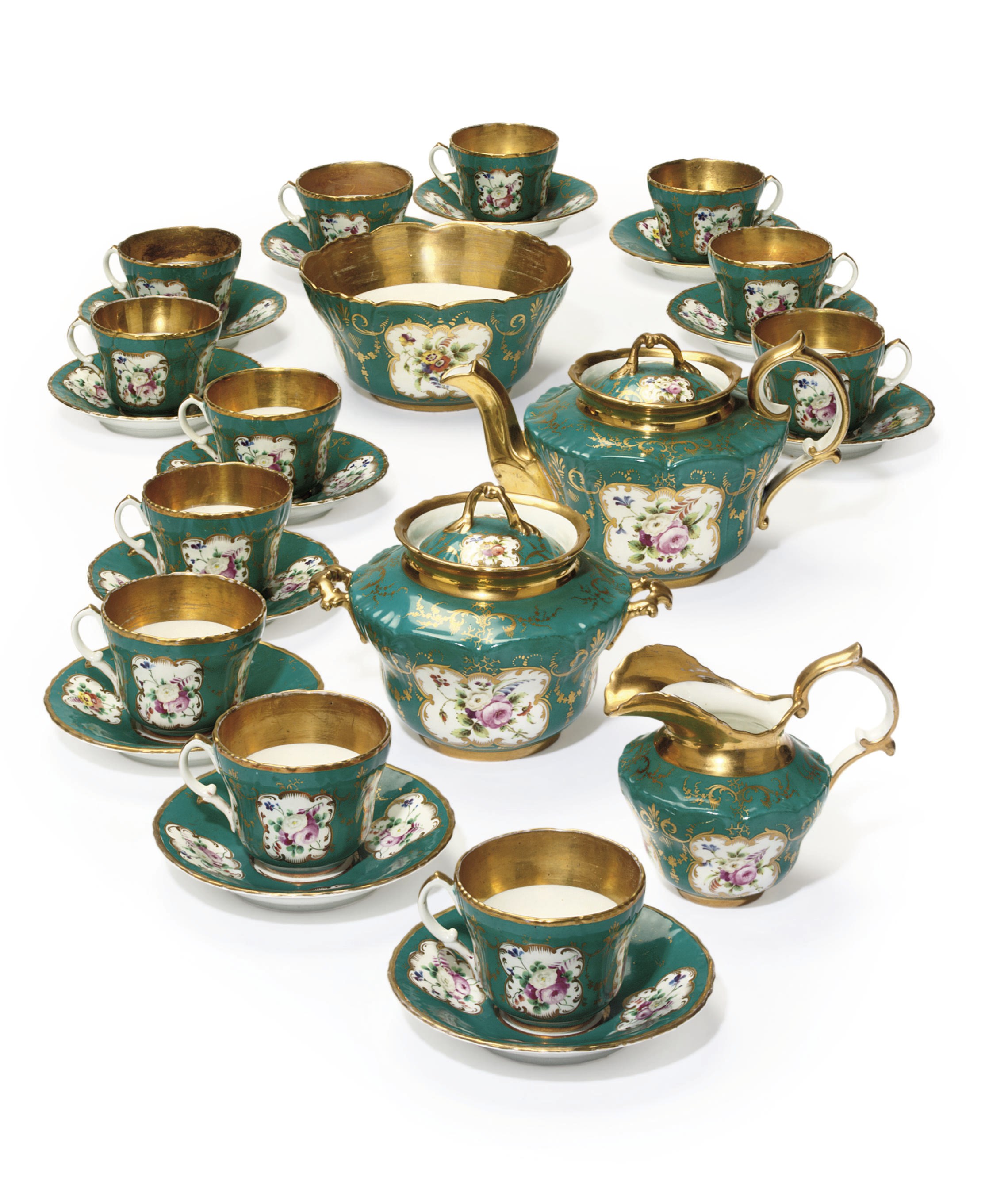 A porcelain tea-service