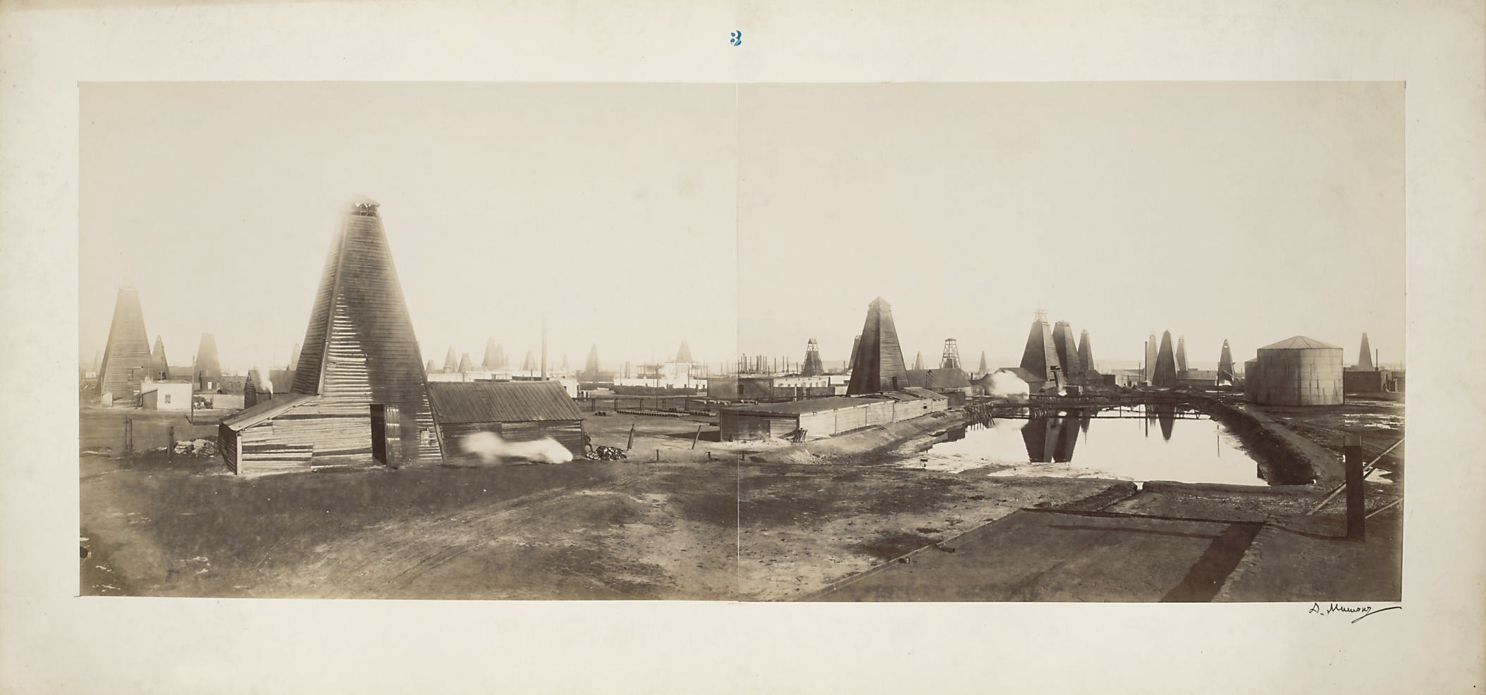 Six panoramic views of Oil Extraction in Baku