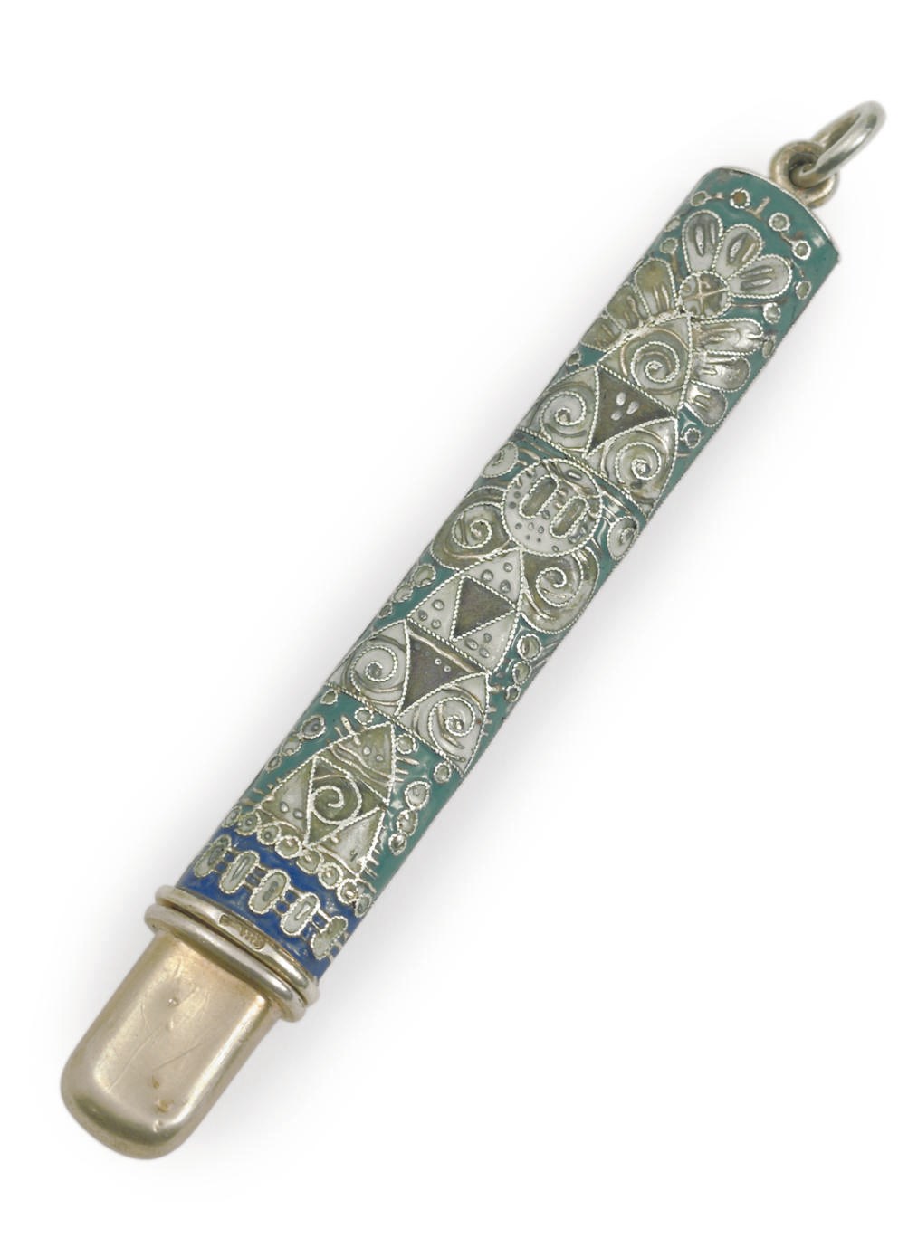 A Silver Cloisonné Enamel Pencil-Holder