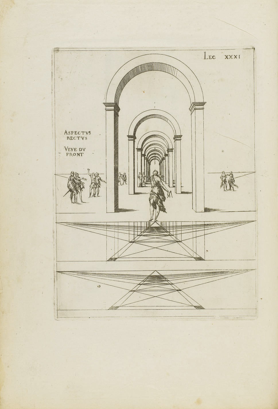 ANDROUET DU CERCEAU, Jacques (actif vers 1549-1584). Leçons de perspective positive. Paris: Mamert Patisson, 1576.