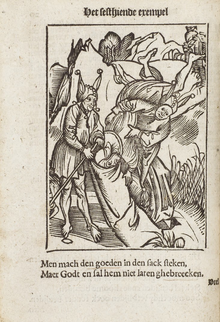 BRANT, Sébastien (1421-1521). Aff-ghebeelde Narren Speel-schuyt, verciert met meer als Hondert schoone Figureren... Amsterdam: Cloppenburgh, 1635.