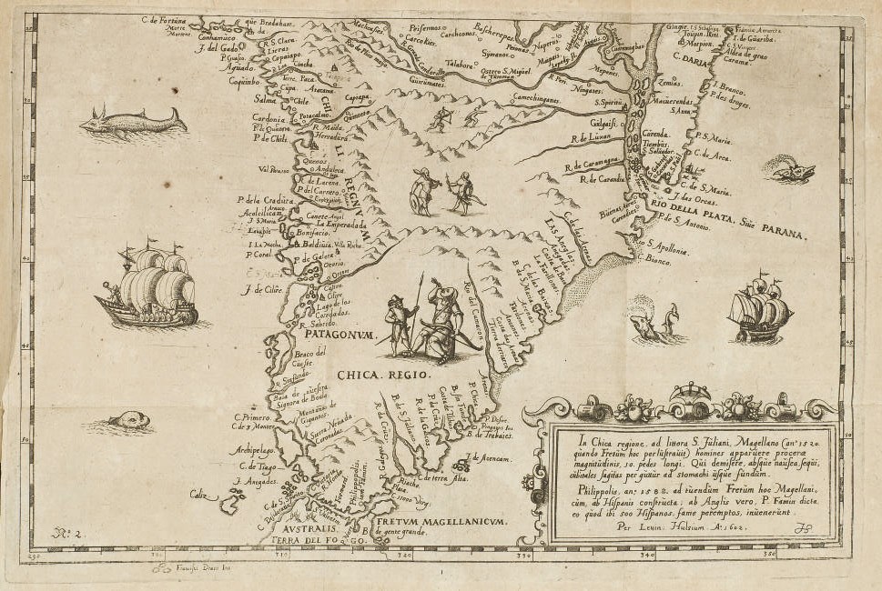 HULSIUS, Levinius (1546-1606). Vierdte Schiffart. Wahrhafftige Historien einer wunderbaren Schiffart welche Ulrich Schmidel von Straubing von Anno 1534 biss Anno 1554 in Americam oder Neuewelt bey Brasilia und Rio della Plata gethan. Editio tertia. Francfort: Veuve Levinius Hulsius, 1612.