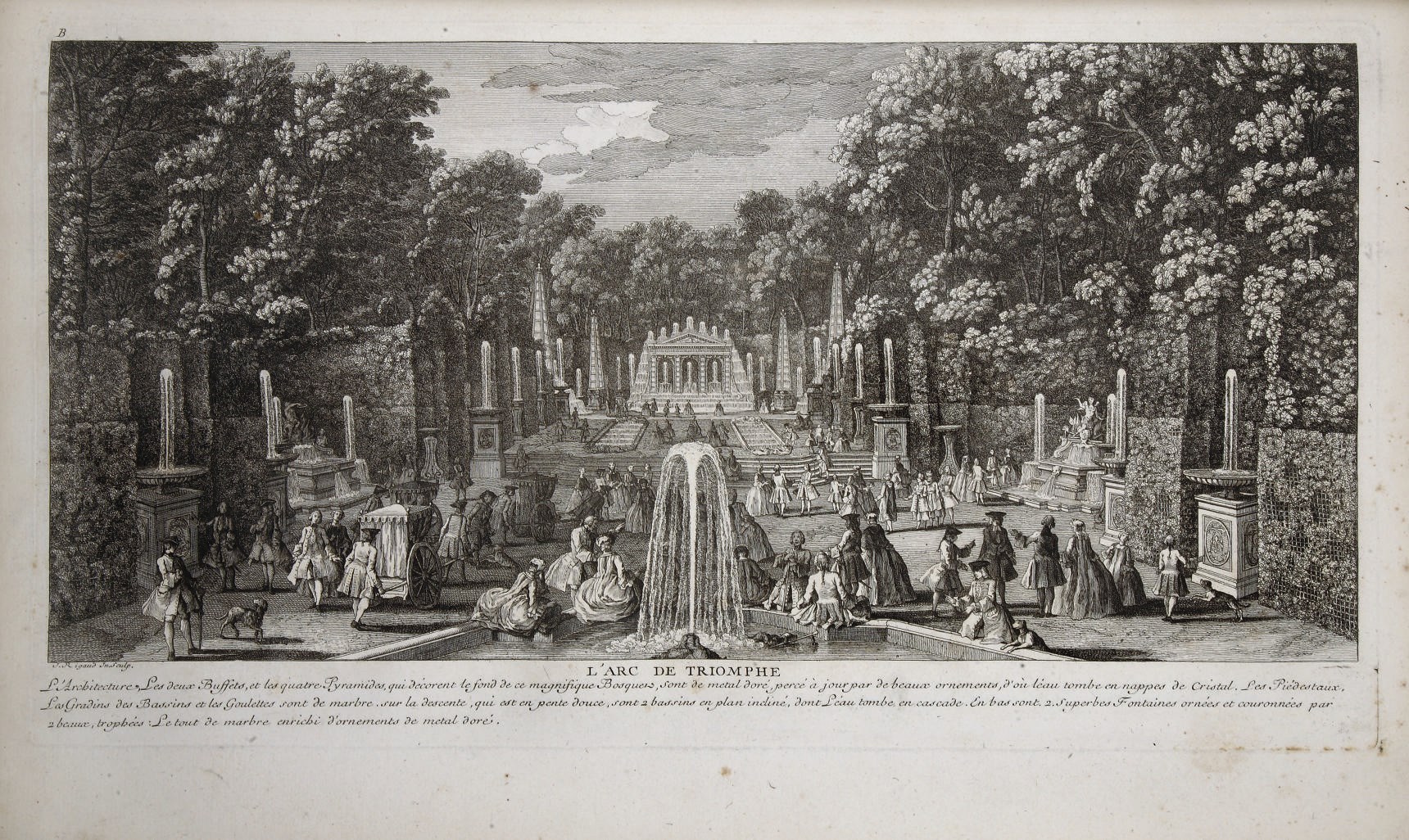 RIGAUD, Jacques (1681-1754). Recueil de cent vingt-une des plus belles vues de palais, châteaux et maisons royales de Paris et ses environs. Paris, Strasbourg et Londres: Treuttel & Würtz, [vers 1820].