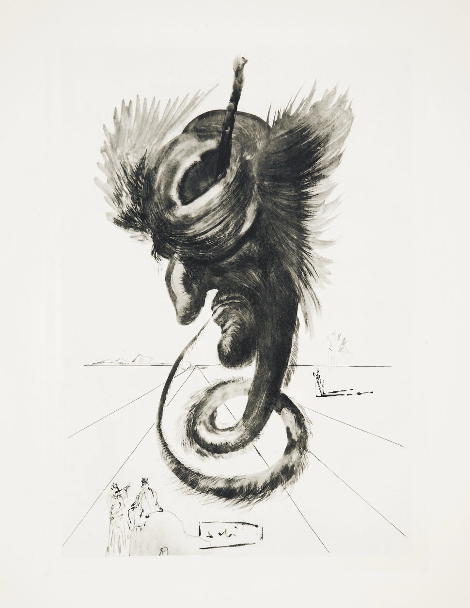 [DALI] -- DANTE ALIGHIERI (1265-1321). La Divine comédie. Enfer - Purgatoire - Paradis. Traduction de Julien Brizeux. Paris: Les Heures claires, avril 1959-1963.