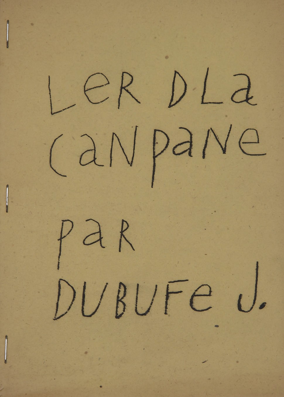 DUBUFFET, Jean (1901-1985). Ler dla canpane par Dubufe J. Paris: L'Art brut, 1948.