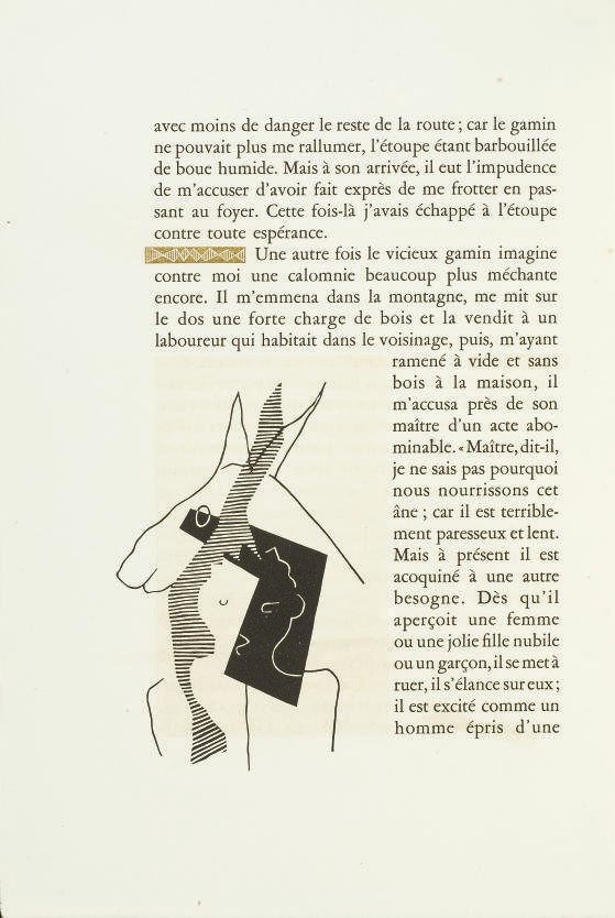[LAURENS] -- LUCIEN DE SAMOSATE (ca. 125-180). Loukios ou L'Ane. Bois originaux de Henri Laurens. Paris: Tériade, 1947.