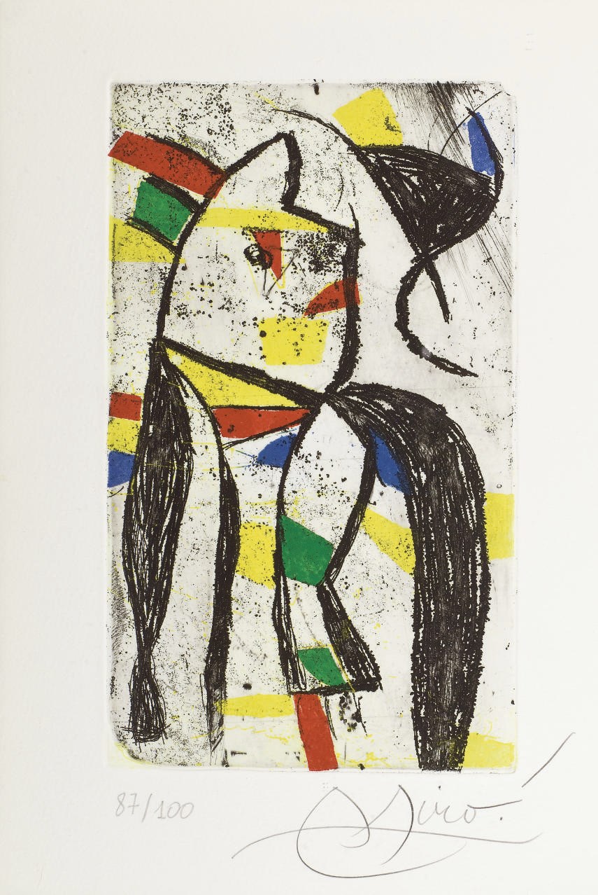 [MIRÓ] -- LEIRIS, Michel. Ruban. Paris: L'Ire des vents, 1981.