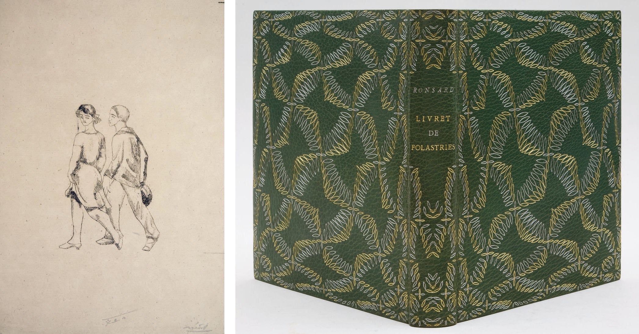 [MAILLOL] --RONSARD, Pierre de (1524-1585). Livret de folastries. Paris: Ambroise Vollard, 1939.