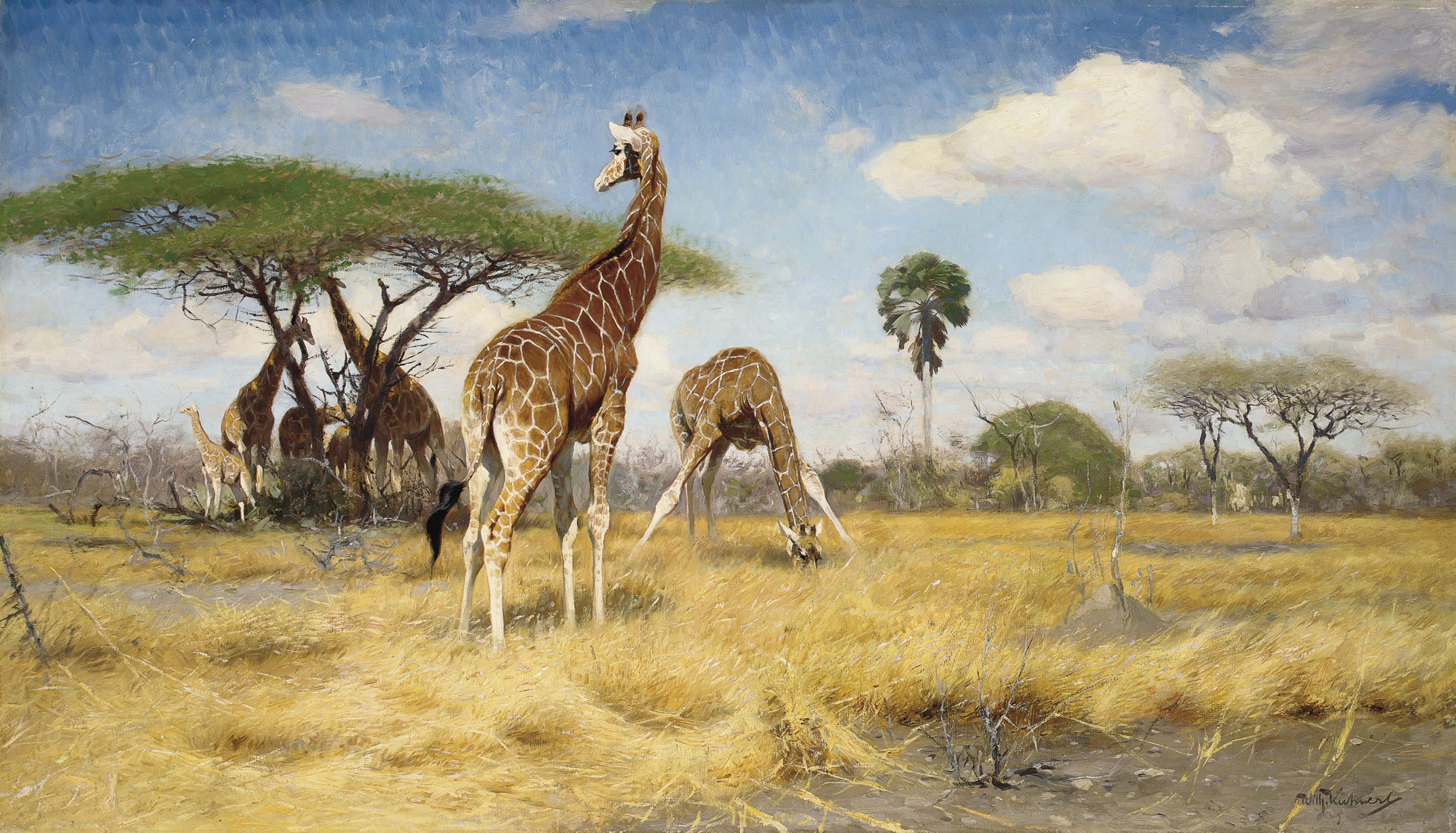 Wilhelm Friederich Kuhnert (German, 1865-1926)