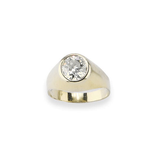ANELLO CON BRILLANTE TAGLIO VECCHIO
