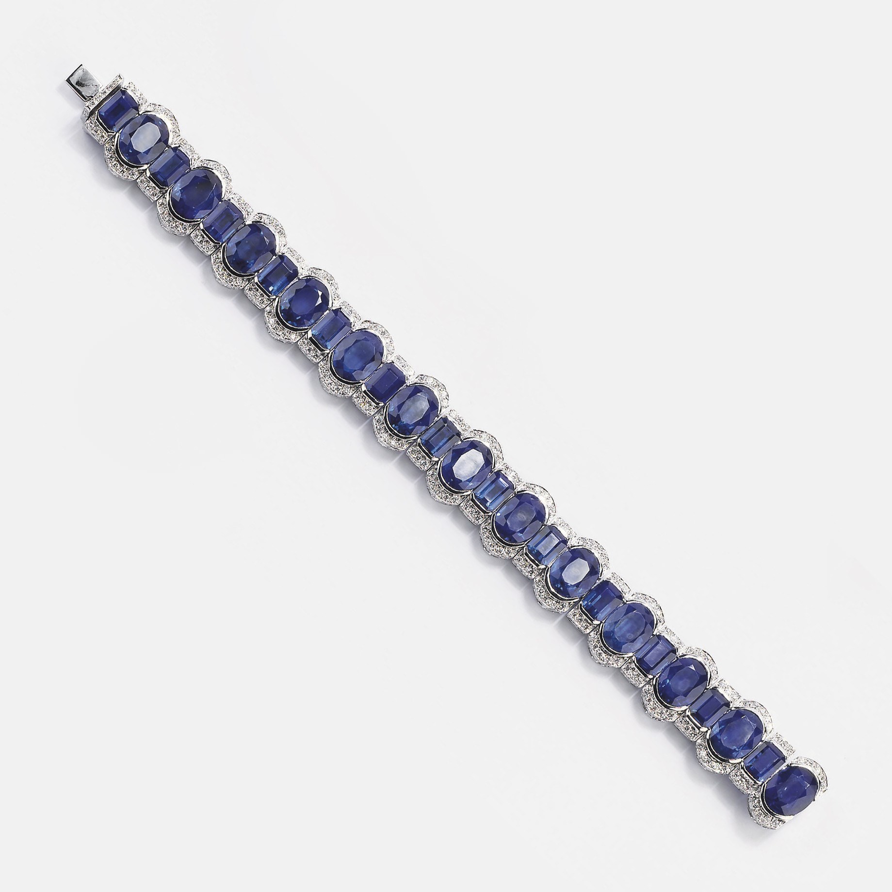 BRACCIALE CON KYANITI E BRILLANTI, FIRMATO MICHELE DELLA VALLE