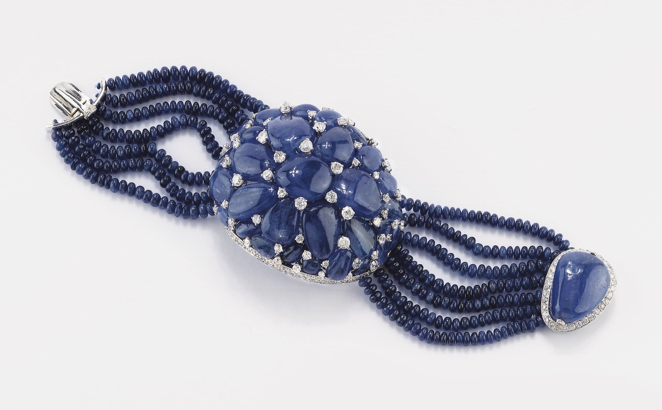 BRACCIALE IN ZAFFIRI E BRILLANTI, FIRMATI MICHELE DELLA VALLE