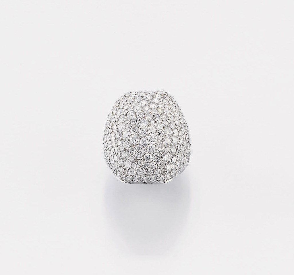 ANELLO IN BRILLANTI, FIRMATO MICHELE DELLA VALLE