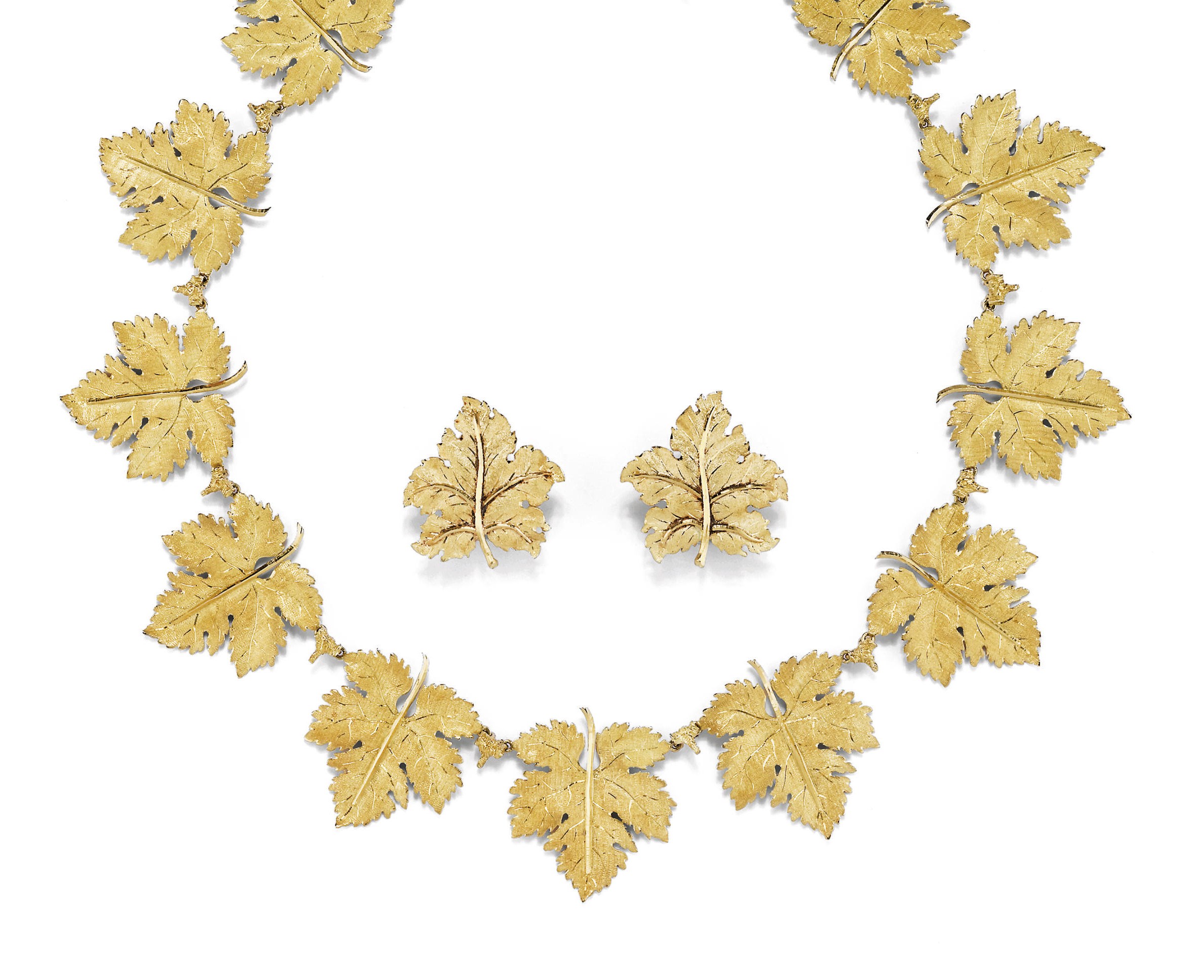 DEMI PARURE IN ORO, FIRMATA MARIO E FEDERICO BUCCELLATI