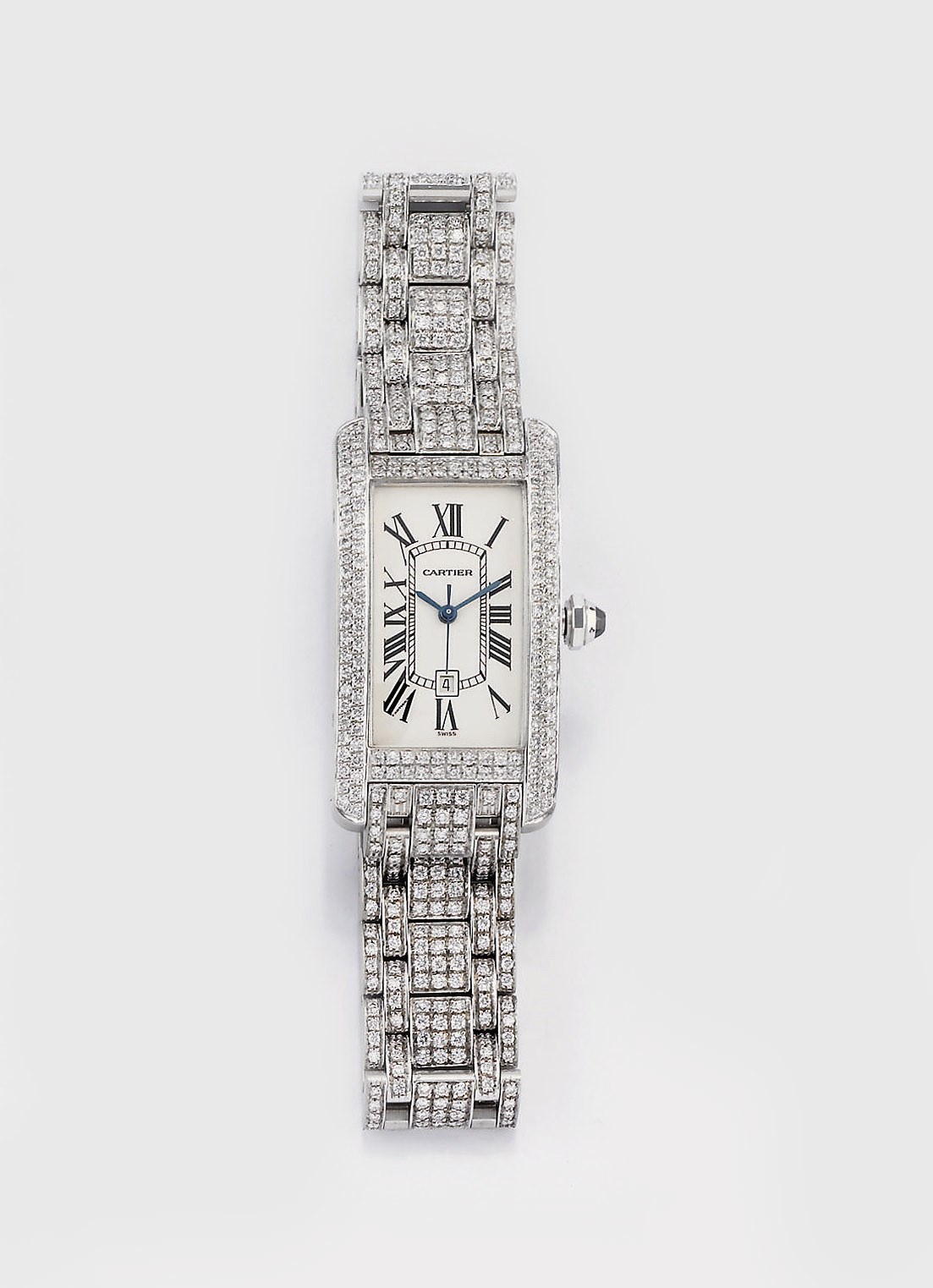 OROLOGIO IN ORO E BRILLANTI, FIRMATO CARTIER