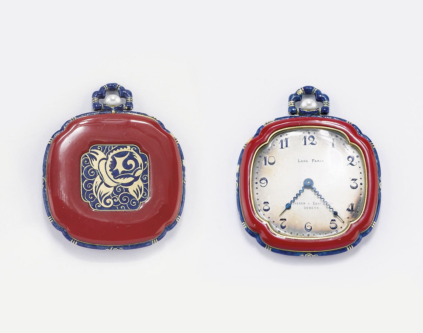 OROLOGIO DA TASCA FIRMATO VACHERON & CONSTANTIN GENEVA PER LANG PARIS