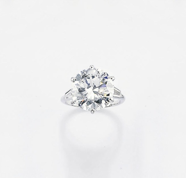ANELLO CON BRILLANTE, MONTURE CARTIER