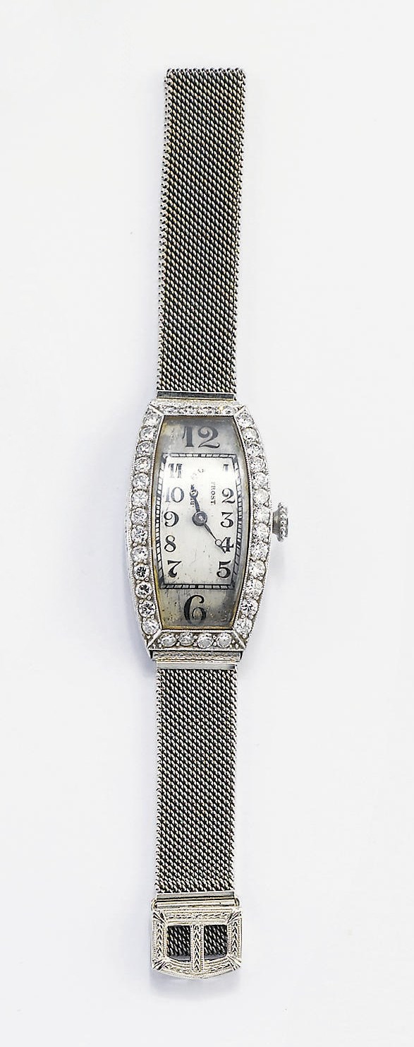 OROLOGIO IN PLATINO E ORO CON BRILLANTI, BLACK STARR & FROST