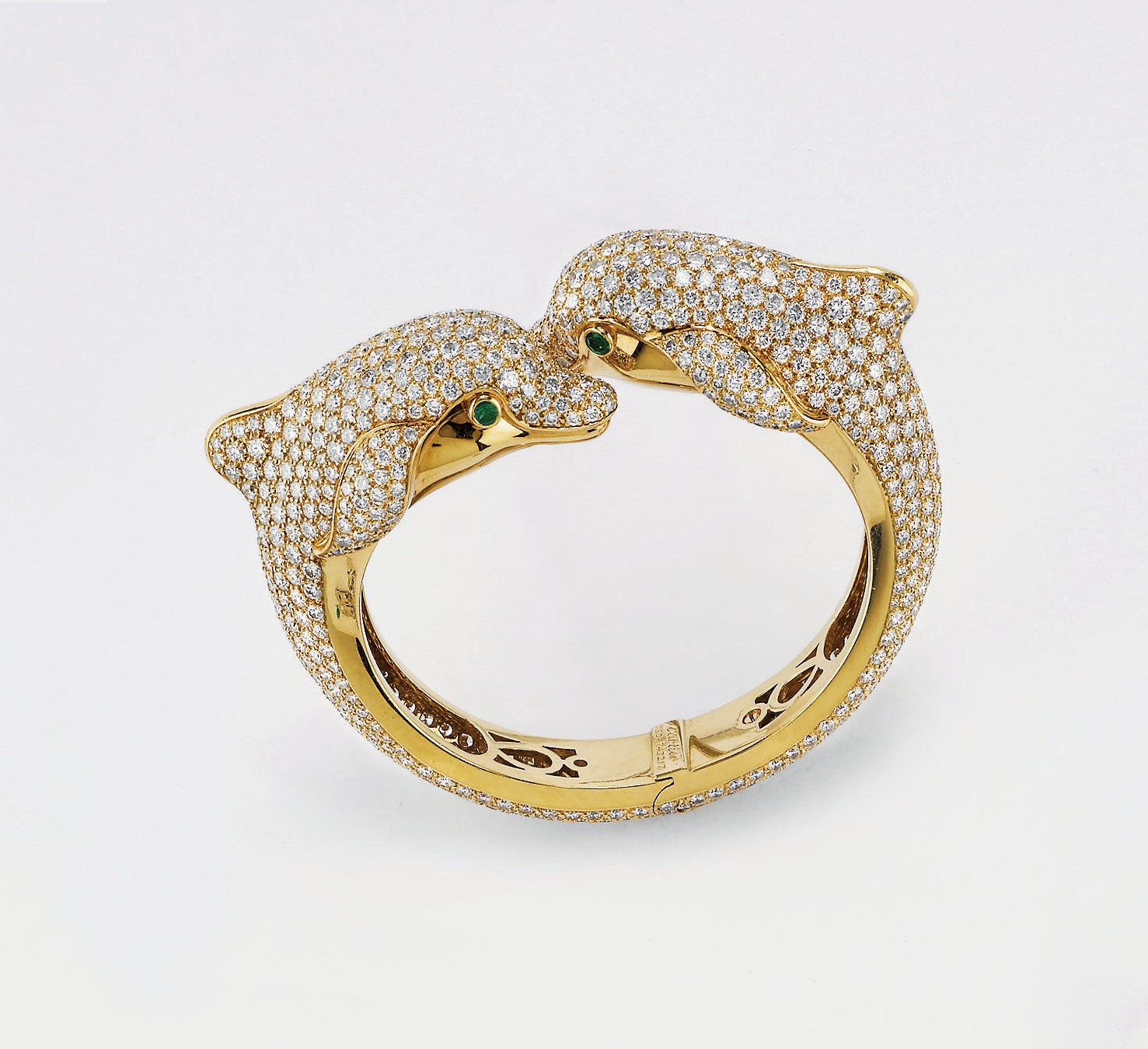 BRACCIALE IN ORO E BRILLANTI, FIRMATO CARTIER