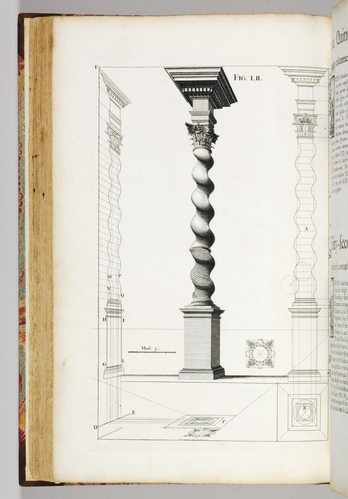 POZZO, Andrea (1642-1709). Rules and Examples of Perspective Proper for Painters and Architects, etc. In English and Latin. London: Benjamin Motte, 1707.