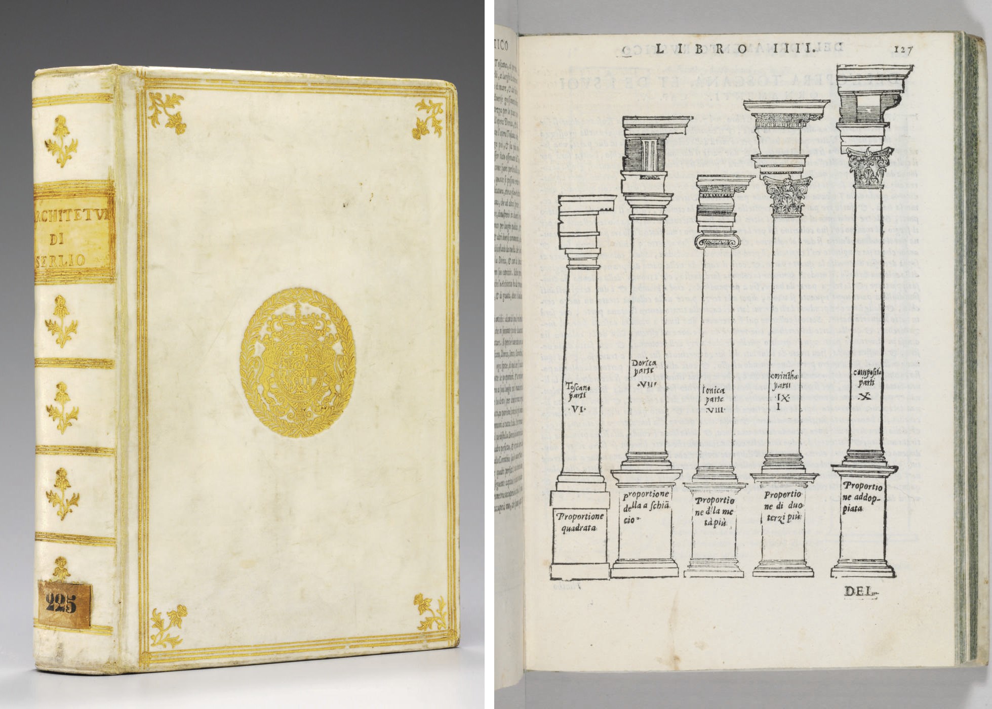 SERLIO, Sebastiano. Tutte l'opera d'architettura. Venice: Heirs of Francesco de' Franceschi, 1600.