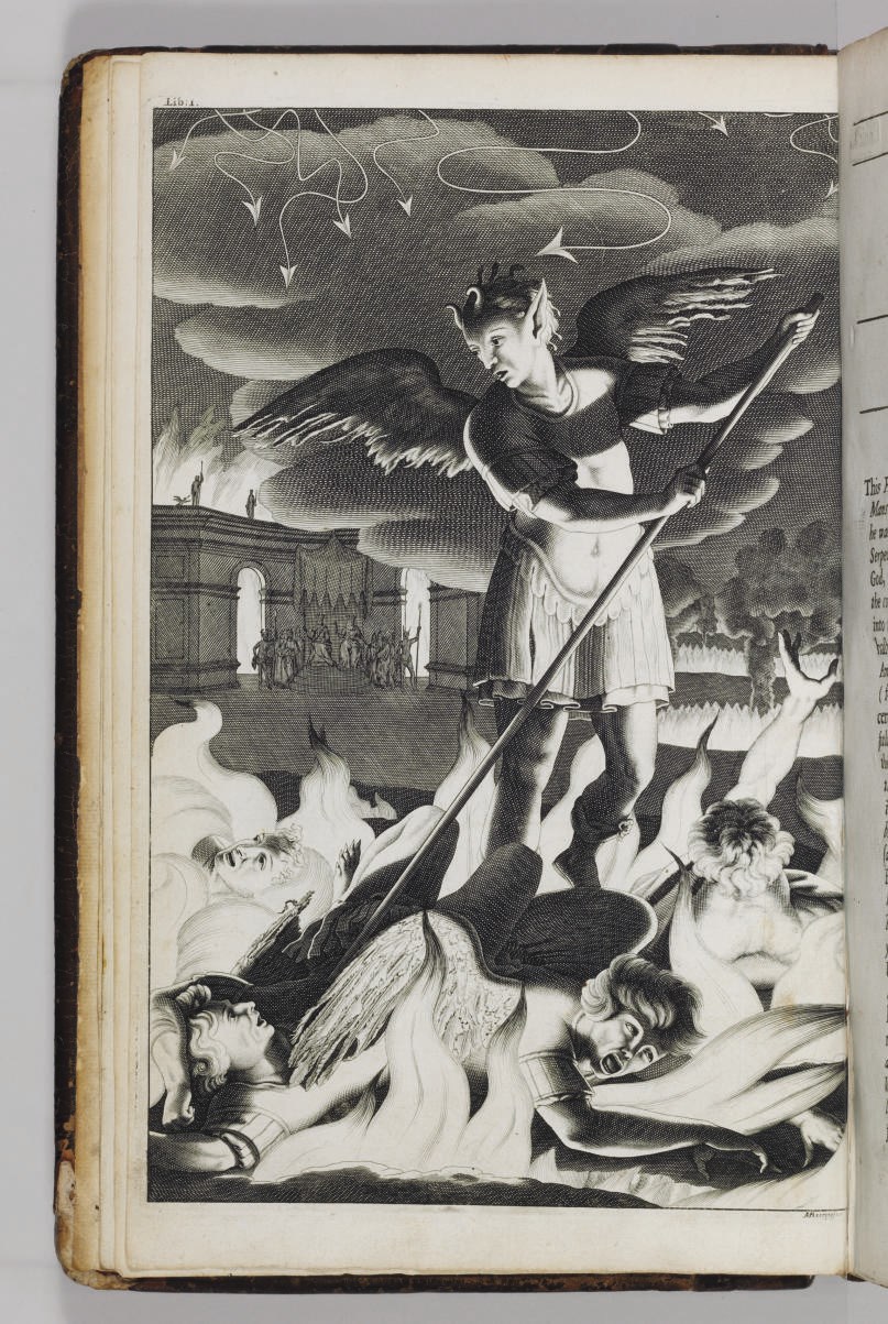 MILTON, John (1608-1674). Paradise Lost. A Poem in Twelve Books. The fourth edition, adorn'd with Sculptures. London: Miles Flesher, for Richard Bentley..., and Jacob Tonson,1688.
