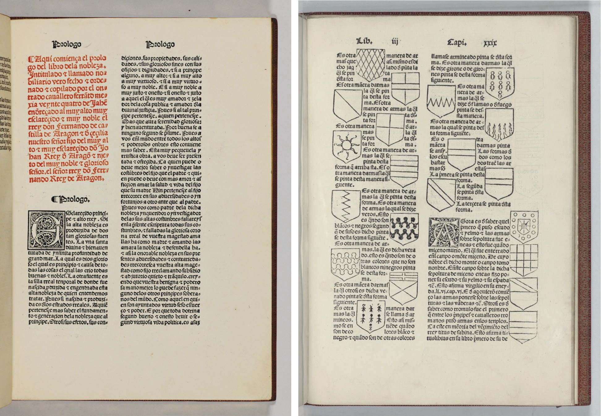 MEXIA (OR MEJIA), Fernando. Libro intitulado nobilario perfetamente copylado y ordenado por el onrrado cauallero Ferant de Mexia.... Seville: Petrus Brun and Juan Gentil, 30 June 1492.