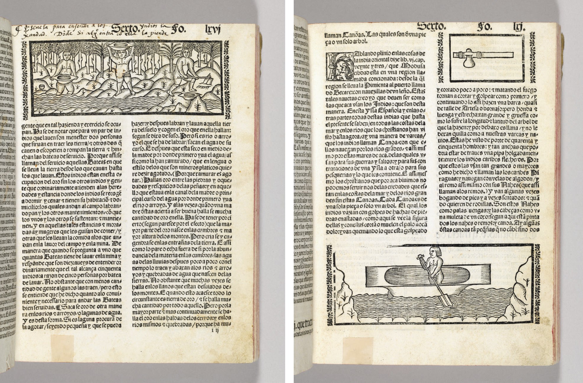 OVIEDO Y VALDÉS, Gonzalo Hernandez de (d.1557). La historia general de las Indias. Sevilla: Juan Cromberger, 18 December 1535.