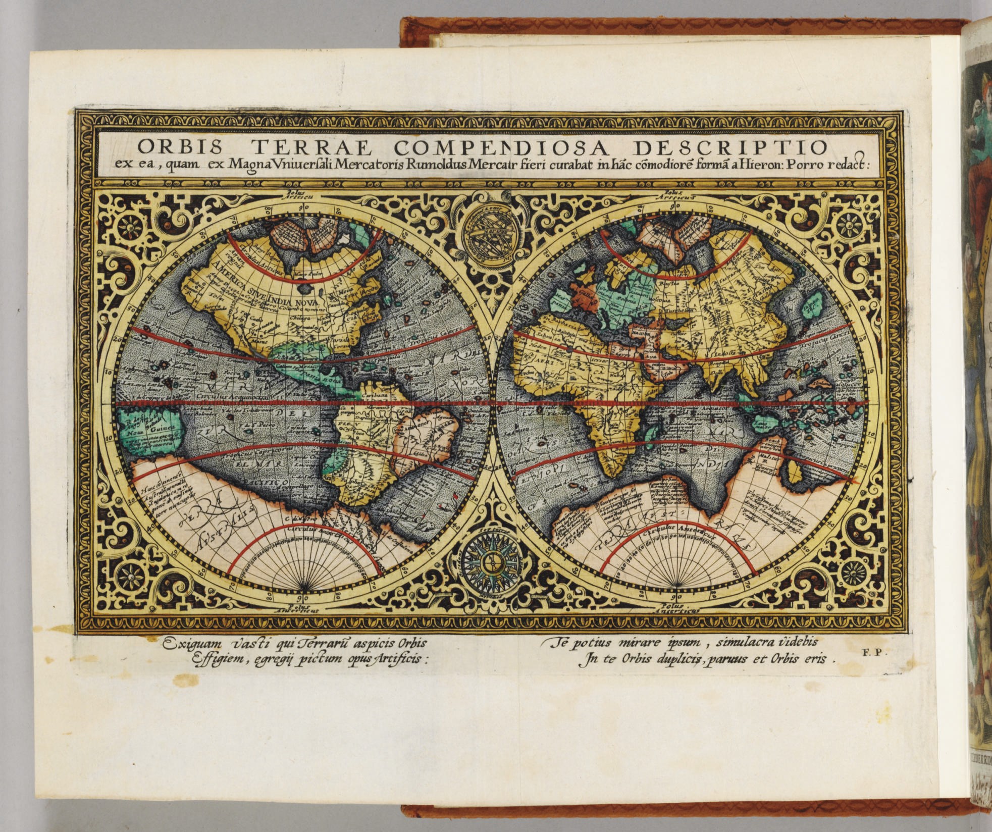 PTOLEMAEUS, Claudius (after 83-ca 168 AD). Geographiae Universiae. Edited by Giovanni Magnini. Cologne: Petrus Keschedt, 1597.