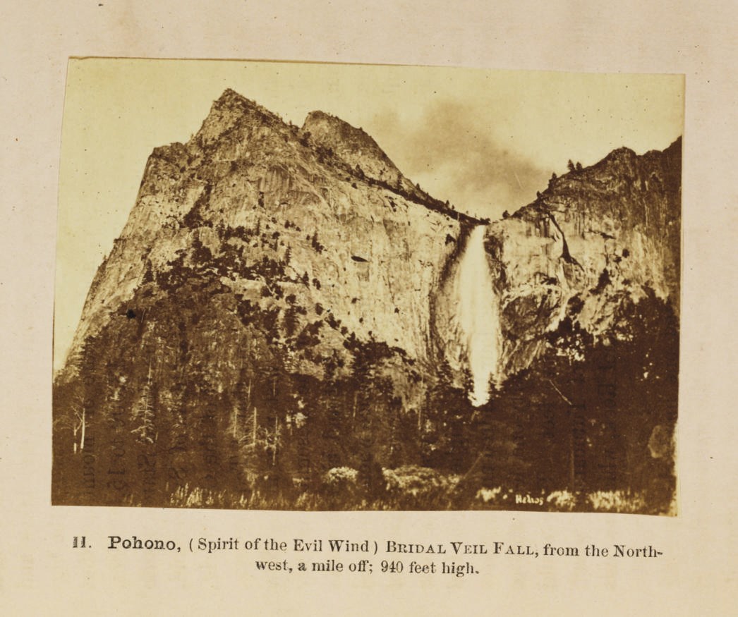 HITTELL, John S. (1825-1901). Yosemite: its Wonders and its Beauties. Illustrated with Twenty Photographic Views Taken by "Helios" [Edweard J. Muybridge] and a map of the Valley. San Francisco: H. H. Bancroft & Co., 1868.