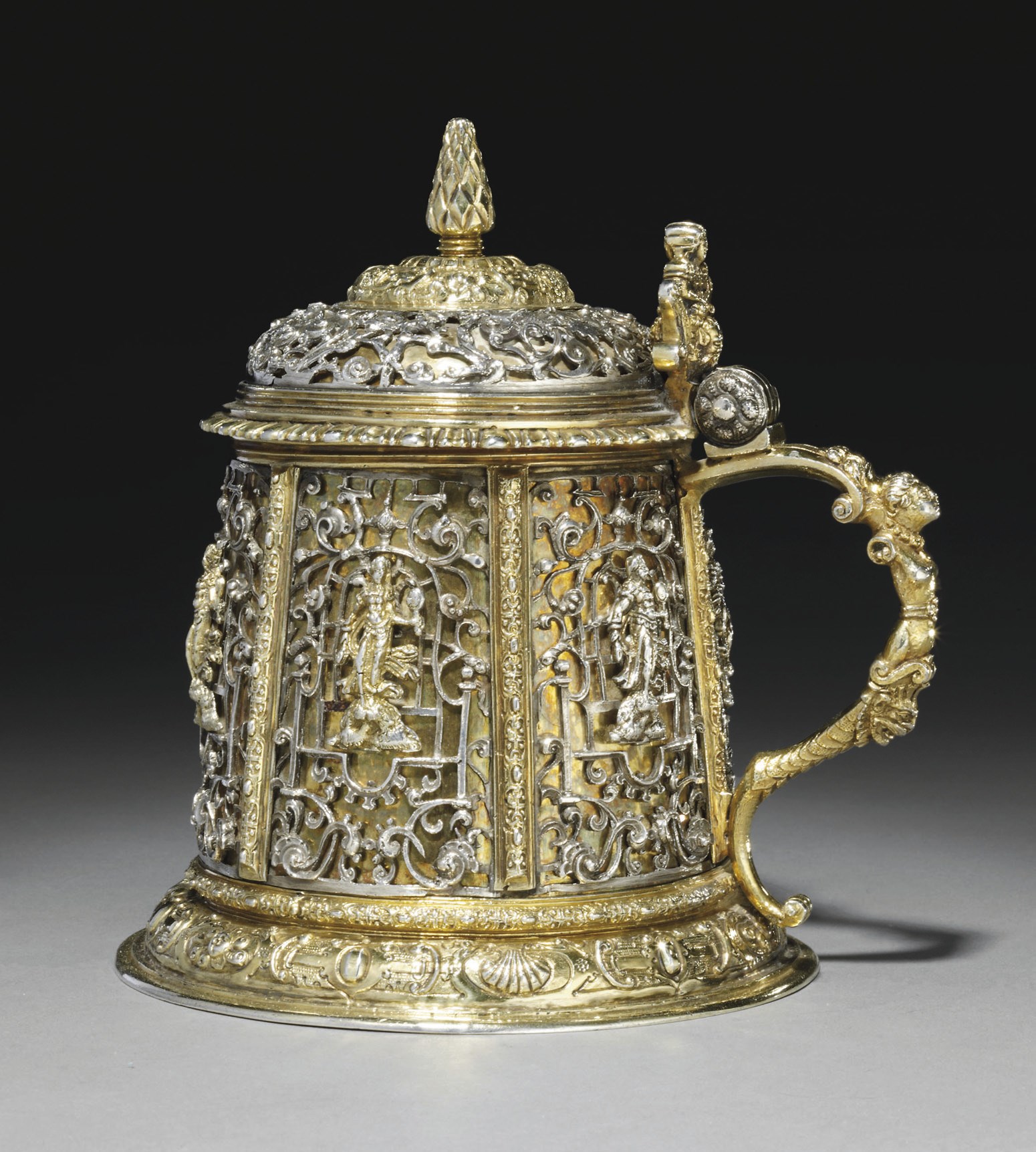 CHOPE EN ARGENT ET VERMEIL