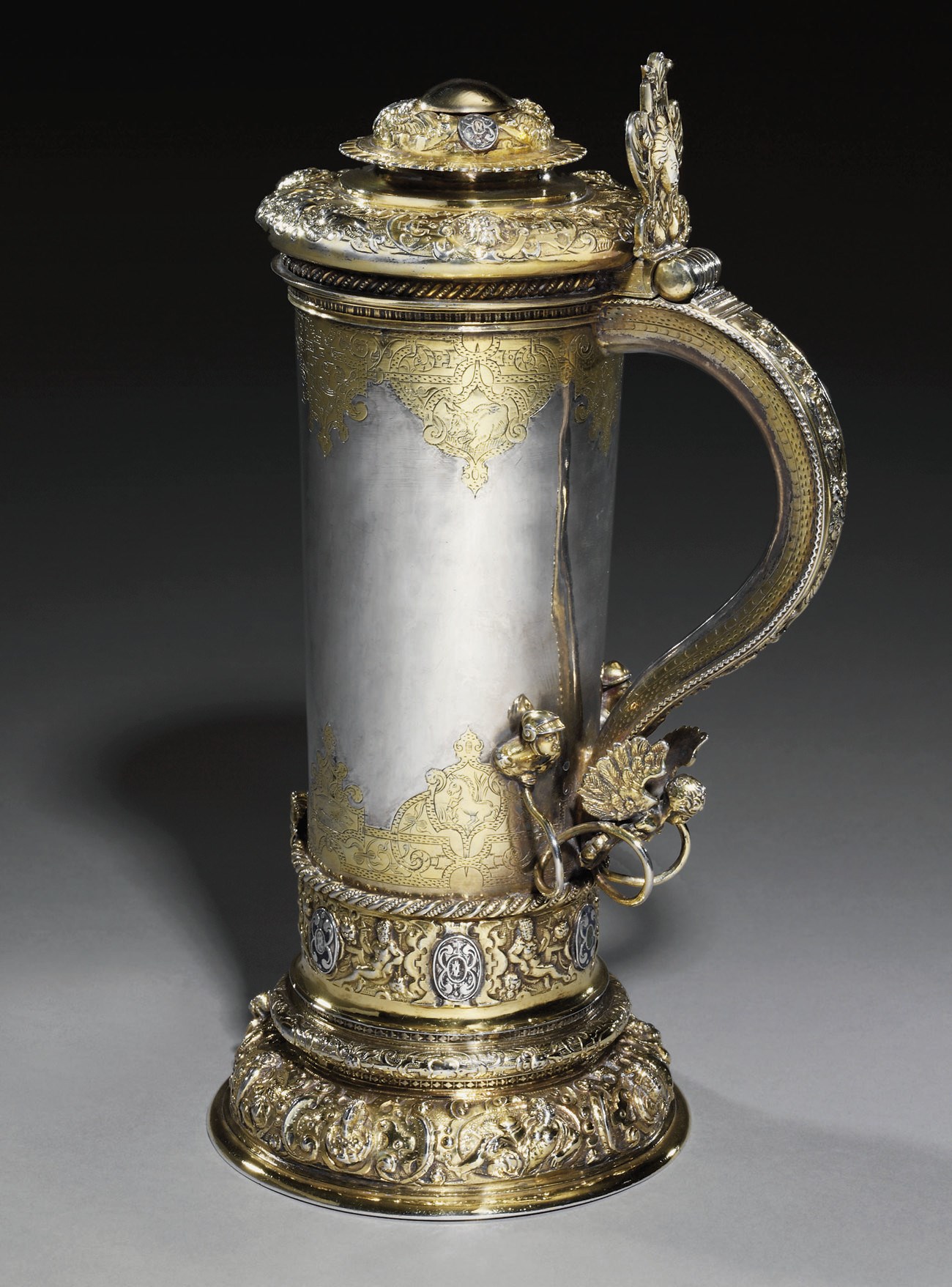 CHOPE HANSEATIQUE EN ARGENT ET VERMEIL