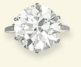 A DIAMOND SINGLE-STONE RING