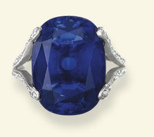 A SAPPHIRE SINGLE-STONE RING