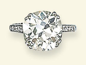 A DIAMOND SINGLE-STONE RING