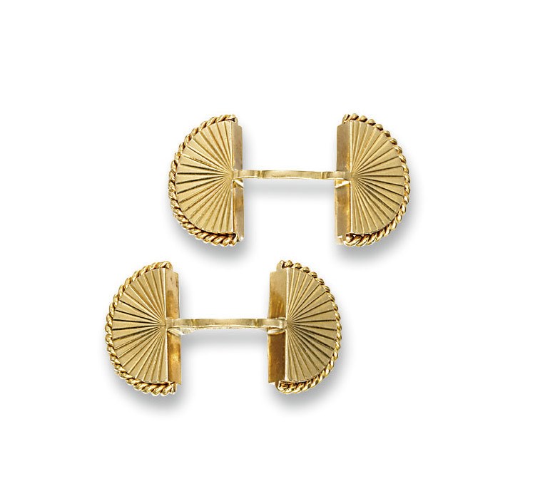A PAIR OF CUFFLINKS, BY CARTIER