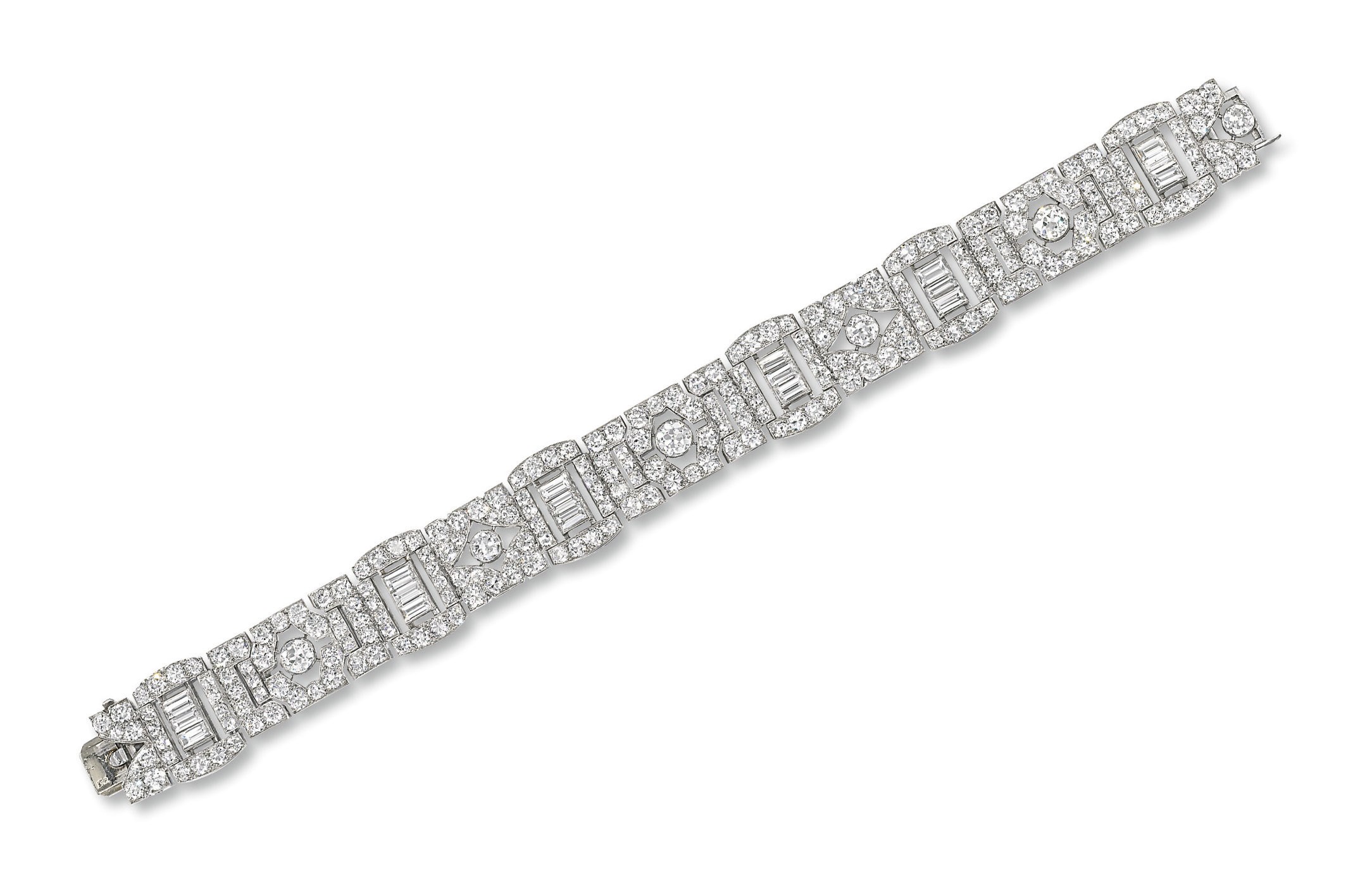 AN ART DECO DIAMOND BRACELET, BY MAUBOUSSIN