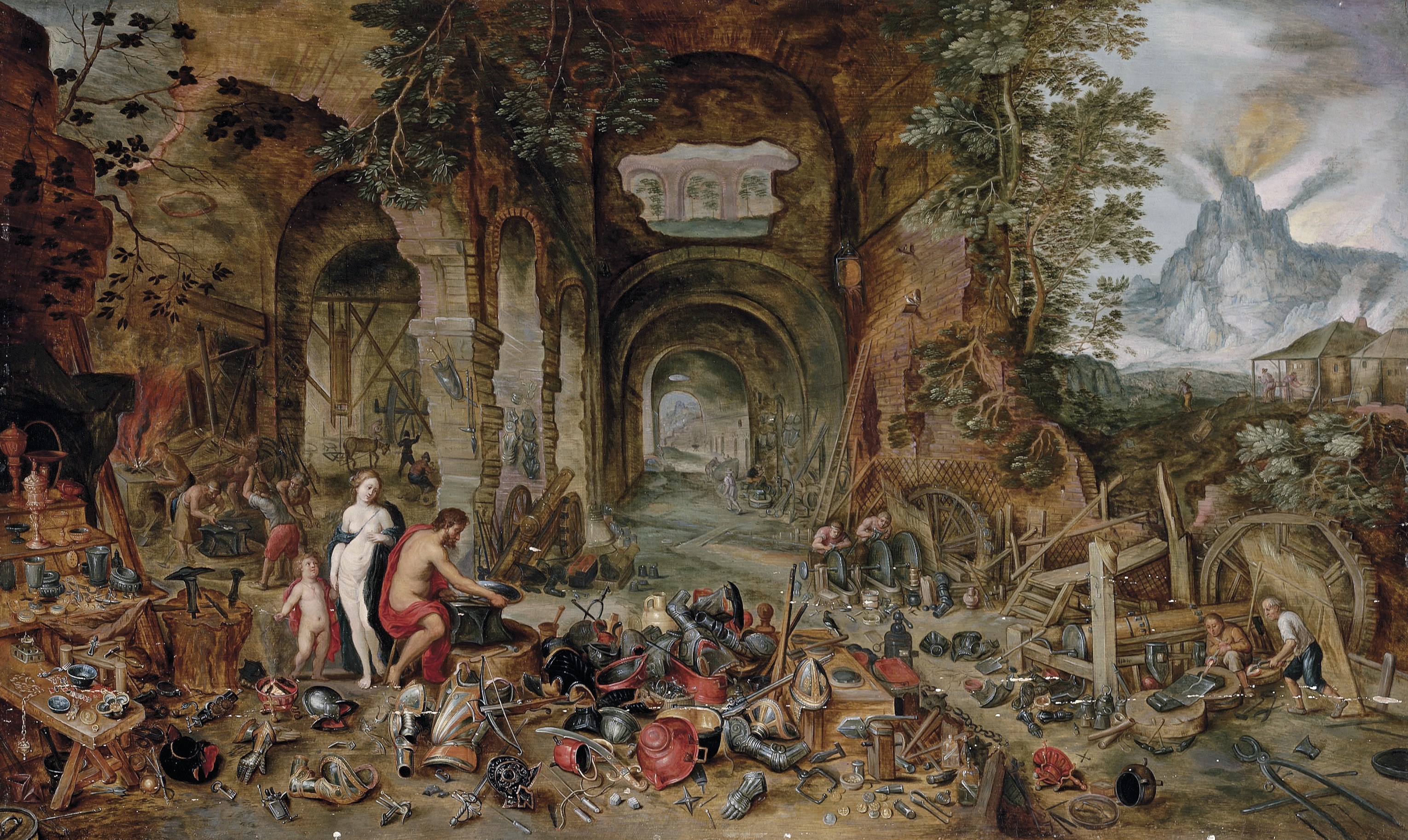 Studio of Jan Breughel II (Antwerp 1601-1678) and Studio of Jan van Kessel I (Antwerp 1626-1679)