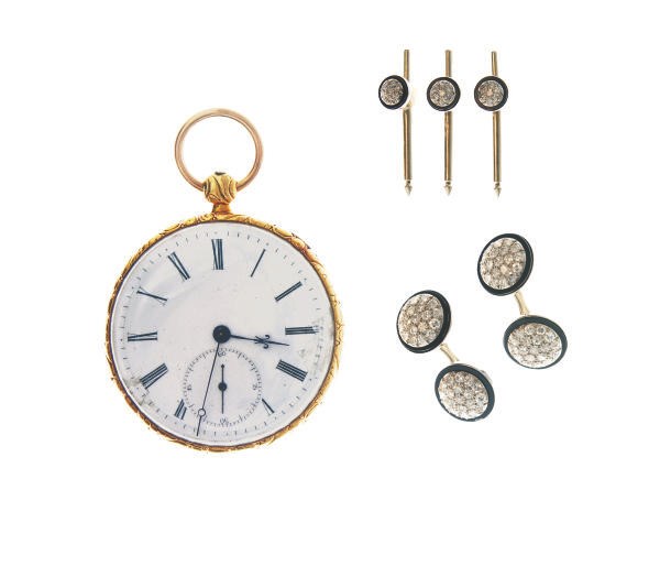 A GROUP OF MULTI-GEM, DIAMOND AND GOLD ACCESSORIES