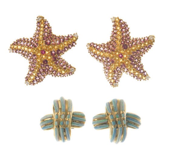 **A GROUP OF MULTI-GEM AND GOLD JEWELRY